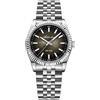 ADDIESDIVE Orologio da Uomo di Lusso al Quarzo, Movimento Continuo, Vetro Zaffiro Luminoso, Impermeabile 100M, Jubilee con Quadrante Nero