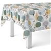 Martina Home Tovaglia in tela cerata Siena verde 140 x 140 cm