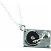 Miniblings Turntable DJ Music Collana - Gioielli di Moda a Mano Ho Ciondolo Catena Lunghezza: 45cm - Musicisti Nastro di Registrazione