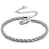 Dankadi Cavigliera in Argento 925, 3MM 4MM 4.5MM 5MM 6MM, Catena 27CM 30CM Chopin Intrecciata Cubana Scatola Rolo Serpente Chiusura ro Regalo Gioielli per Donna, 3MM 27CM, Argento sterling Argento