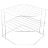 Brevanza scaffale angolare cucina, organizzatore per lavello, bianco organizer piatti dispensa, mensola scrivania, divisorio per ripiani, ripiano, scaffali in metallo, mensole per armadio interno