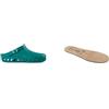 Scholl Clog Evo Verde Solette Antistatiche in Memory Cushion per Clog Evo - Verde/Marrone