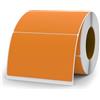 YIKIADA 500 etichette arancioni 50 × 76 mm autoadesive in vinile per scrivere, impermeabili, per trasloco, lavagna, marmellata