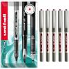 uni-ball EYE UB-157E - Penna a sfera con pennino da 0,7 mm, in confezione regalo, confezione da 5, colore: rosso vino