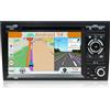 YUNTX Android 14 2 Din Autoradio per Audi A4 (B6/B7) | Seat Exeo: [Integrato CarPlay/Android Auto/DSP/GPS]-IPS 2.5D 7"Touch screen-DAB/Bluetooth 5.0/WiFi/Controllo del volante/USB