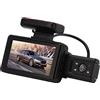 Generic DVR per Auto con Registrazione in Loop con Rilevamento del Movimento Grandangolare e Schermo IPS da 3,0 Pollici con Doppia Dash Cam per Immagini Nitide