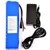 AFTERTECH PACCO BATTERIA PILA 24V 10Ah RICARICABILE AL LITIO 262x67x38mm 10000mAh 24volt 7s4p F3C4