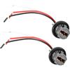 Yctze Cablaggio del Connettore della Luce Dell'auto Plastica Rame 12 V 2 Pezzi Spina T20 7443 Adattatore della Spina del Supporto della Lampadina Dell'auto LED Connettore della Luce del Freno Presa dei Supp