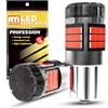 ANTEMOON P21W 1156 BA15S Lampadine LED Canbus Sensa Errore Super Luminoso 12V 24V Rosso 1141 1003 7506 per Luce di Retromarcia Luce di Svolta Luce del Freno Fendinebbia Posteriori, 2 Pezzi