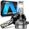 NOVSIGHT H11 LED Lampadine - 40000LM 130W H11 lampadine per fari con ventola, 700% di luminosità 6500K luce bianca lampadina LED, Plug and Play, IP68 impermeabile, confezione da 2