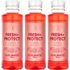 edel+white Fresh+Protect Collutorio Confezione da 3 (3 x 400 ml) - Senza Alcol con Pompelmo e Limone | Fluoro 250 ppm, Vegan, Clean Beauty | Pack Risparmio Swiss Made