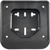 Generico Portatarga Europeo per Moto Scooter da 50cc, Supporto Targa Posteriore Universale in Plastica, Colore Nero, Resistente per Ciclomotore, Vespa, Ciao, Ape, Cornice per Targa