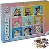 Universal Castle 500 Pezzi Quadrato Jigsaw Puzzle per Adulti e Bambini Pop Art Animali Domestici Tema Gatto e Cane Classico Puzzle Giocattoli (Cats)