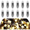 YUYWWAN Mini Luce LED, 12 Pezzi Piccole Luci Portatile, Micro LED per Palloncini, Luce per Casa delle Bambole, Piccole Luci Lanterna con Fori per Appendere (Giallo Caldo)
