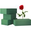 Tokaneit 4 Pezzi Spugna per Fiori Finti, Schiuma Floreale per Fiori Artificiali e Freschi, Mattoni di Schiuma per Composizioni Floreali per Presentazioni Floreali, Matrimoni e Allestimenti per Feste