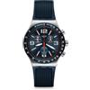 Swatch Orologio Cronógrafo Quarzo Uomo con Cinturino in Gomma YVS454