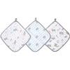 aden + anais Essentials - Set di asciugamani in 100% mussola di cotone, super morbida, 27,5 x 27,5 cm, confezione da 3, dumbo new heights