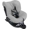 baby idea Babysanity® Morbido Copri Seggiolino Auto Universale 0/18 In Doppia Spugna Di Cotone 100% Copri Seduta Lavabile Con Passaggio Cinghie -Made In Italy- (Grigio)