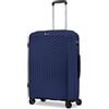 Ciak Roncato Hexa Carrello Medio Rigido Ultra leggero e spazioso. (Bleu Navy), Bleu Navy, 46x27x67 cm, Valigia rigida ultra leggera, Blu navy, 46x27x67 cm, Valigia rigida ultra leggera, blu navy,