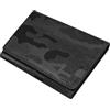 TECHMADE ETRES Portafoglio Magnetico Flat Camouflage - 5 Slot Carte + Tasca Contanti - Protezione RFID, Ultra Slim, Funzione Stand per Smartphone - Anello Adattatore Magnetico Incluso (Black Cam)