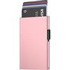 VULKIT Porta Carte di Credito Schermato Blocco RFID per Uomo e Donna, Guscio Sottile in Metallo Minimalismo Tasca Pop-up Carte Portafoglio