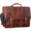 STILORD Clifford Ventiquattrore Uomo Pelle Vintage Porta PC 14 Pollici Borsa Lavoro Porta Documenti Cartella con Fascia Trolley Colore:prestige - marrone