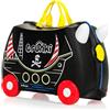 Trunki Valigia Cavalcabile per Bambini - Trolley Bambini Bagaglio a Mano - Valigia Cavalcabile Pedro Nave Pirata (Nero)