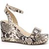 GUESS, FL6OLDFAL04, Scarpe Decolletè Zeppa Moda Fashion (Grey Python, Sistema Taglie Calzature EU, Adulto, Numero, Media, 38)