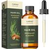 Carino Healthcare Olio per capelli con olio di rosmarino e olio di mandorle 100ml con pipetta per un facile dosaggio
