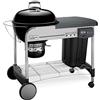 Weber Performer Deluxe GBS Barbecue Carrello A legna Nero, Acciaio inossidabile