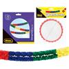 Idena 90122 - Ghirlanda colorata, 2 pezzi, 6 m e 4 m, ghirlanda a nido d'ape, decorazione carnevale, festa di compleanno per bambini