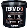 MAKE Termo X | Pittura Termica, Termoisolante, Anti-Condensa, Antimuffa Interni 10 L - 60 m2 - Bianco Isolante Traspirante per Pareti Umide, Bagni, Cucine, con perle di vetro 3M e Ioni d'Argento