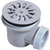 Wirquin 30724002 - Piletta doccia Ø60 in ABS grigio con uscita orizzontale