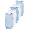 next Bimbo 5 Body a Canotta in Cotone bio GOTS Blu 1.5-2 Anni