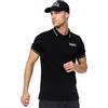 Lonsdale London Causton Uomo Polo Nero 100% Cotone Regular