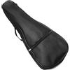 Musiin Custodia per ukulele da 21 pollici con cinghie per zaino da concerto per spettacoli da viaggio (nero)