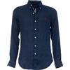 POLO RALPH LAUREN CAMICIA IN LINO POLO RALPH LAUREN 001 BLU Uomo