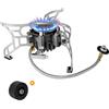 Bulin Fornello da Campeggio Ultraleggero A Gas da 3500 W, per Esterni, con Interruttore Piezoelettrico da Campeggio, Pieghevole, con Preriscaldamento, Portata 25 kg, per Hiking, Trekking, Picnic