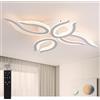 Sky angle Plafoniera LED con Telecomando, Luci a Soffitto Dimmerabili 30W, Lampada a Sospensione Piatta per Soggiorno, Camera da Letto, Bagno, Cucina