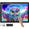 Crafts&Co® Tavola Luminosa | Lightbox Dimmerabile | Accessori Diamond Painting | Pannello LED con USB | Lightpad 470x345 mm | Tavola Luminosa, Pannello da Disegno Illuminato, Pad LED