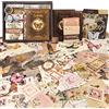 ROEOWENE 394pc Scrapbooking Kit Aesthetic DIY Scrapbooking Accessori Adesivi Vintage Sticker Journal Fai Da Te Junk Journaling Kit Regalo Compleanno per Donne Adolescenti-Farfalla Marrone