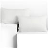 DecoKing Set di 2 federe 50 x 60 * 2 cm, jersey 100% cotone pettinato, chiusura a cerniera Bianco Amber