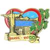 Designo Calamite da frigorifero 3D in metallo delle città, souvenir di paesi per le vacanze, Londra, Parigi, NewYork, Berlino, Dubai, Amsterdam, Roma, Praga, Milano, Barcellona, Venezia (Rio)