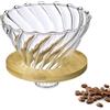 Westmark Portafiltro per caffè in vetro Brasilia - filtro di alta qualità per caffè filtrato a mano con metodo pour-over - vetro, bambù, senza BPA