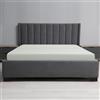 Gilania - Lenzuolo con angoli elasticizzati 100% Percalle di Puro Cotone di Alta Qualità - Matrimoniale 170x200 - Altezza 25 cm - Collezione Lecti (Grigio)