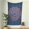 MOMOMUS Mandala Arazzo da Parete per Camera da Letto, Soggiorno, Altre Stanze -100% Cotone, Colori Vivaci, Stile Indiano- Telo/Poster/Arazzo Mandala da Parete -Lilla, 135x210 cm