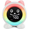 FiveHome Sveglia per bambini, sveglia digitale con luce notturna in 11 colori, timer, funzione snooze, regalo per ragazze e ragazzi