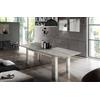 Dmora - Tavolo allungabile Nanni, Consolle allungabile fino a 10 posti, Consolle estensibile 100% Made in Italy, cm 140/190x90h75, Marmo grigio