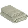 IL BOTTEGONE Set asciugamani bagno 1 Viso e 1 Bidet, coppia asciugamani bagno, Spugna 100% Cotone, morbido al tatto, Jacquard (Salvia)