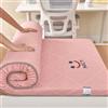YOUGANG Materasso pieghevole in schiuma ad alta densità, spessore 5 cm, queen size, rosa, rigidità media, sollievo dalla pressione, migliora il sonno